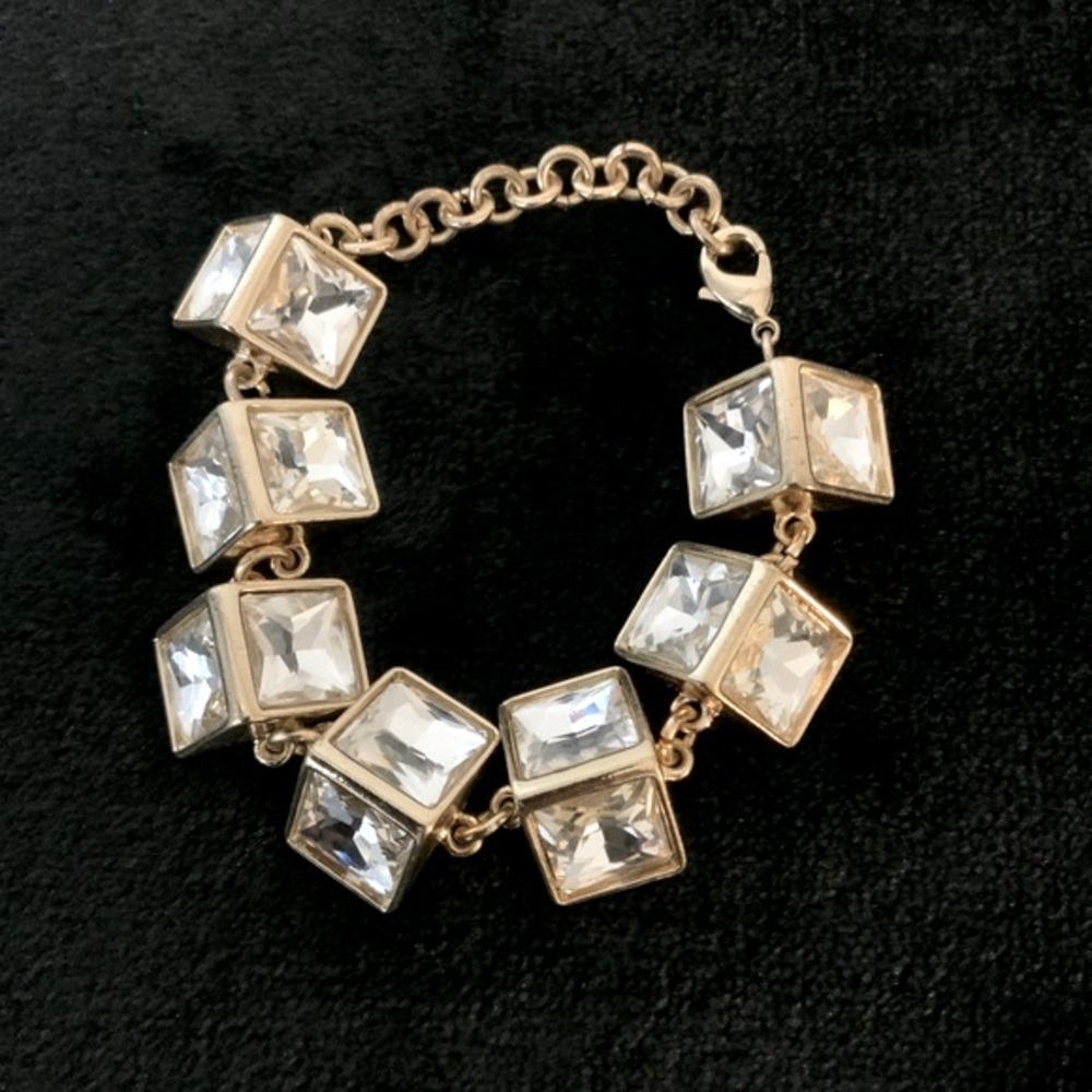 Women’s Gold and Jeweled Fashion Bracelet - Picture 7 of 7